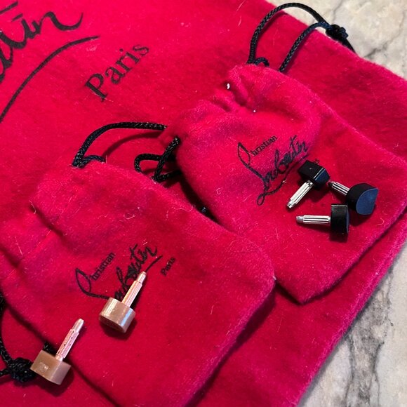 Christian Louboutin - Patent Charleen Mary Jane 100mm Black Leather Pumps - 37 - Picture 6 of 10